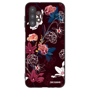 Picasee Samsung Galaxy A13 4G A135 Hülle - Schwarzes Silikon - Dark Meadow