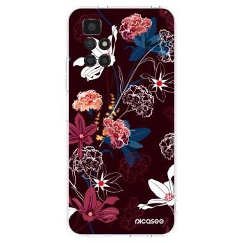 Picasee Xiaomi Redmi 10 (2022) Hülle - Transparentes Silikon - Dark Meadow