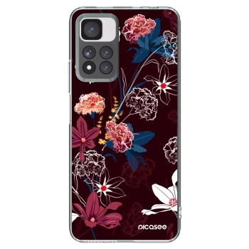 Picasee Xiaomi Redmi Note 11 Pro+ 5G Hülle - Transparentes Silikon - Dark Meadow