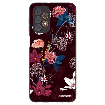 Picasee Samsung Galaxy A23 A236B 5G Hülle - Schwarzes Silikon - Dark Meadow