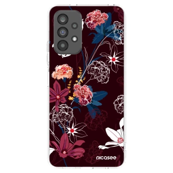 Picasee Samsung Galaxy A73 5G Hülle - Transparentes Silikon - Dark Meadow