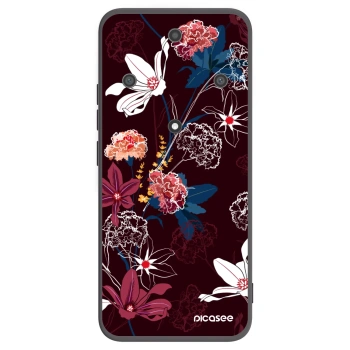 Picasee Honor Magic5 Lite 5G Hülle - Schwarzes Silikon - Dark Meadow