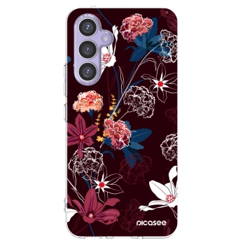 Picasee Samsung Galaxy A54 5G A546B Hülle - Transparentes Silikon - Dark Meadow