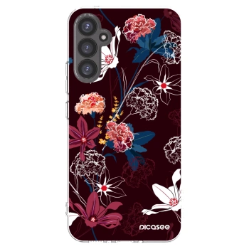 Picasee Samsung Galaxy A34 5G A346B Hülle - Transparentes Silikon - Dark Meadow