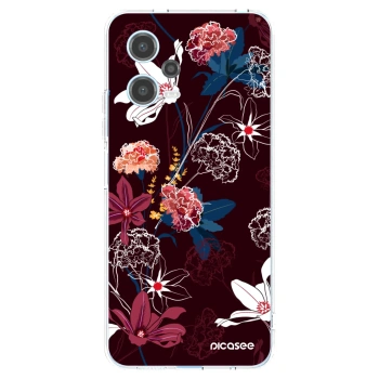 Picasee Xiaomi Redmi Note 12 5G Hülle - Transparentes Silikon - Dark Meadow