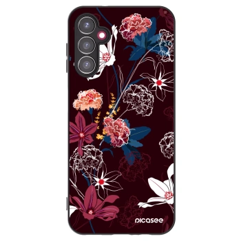 Picasee Samsung Galaxy A14 5G A146P Hülle - Schwarzes Silikon - Dark Meadow
