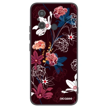 Picasee Xiaomi Redmi 12C Hülle - Schwarzes Silikon - Dark Meadow