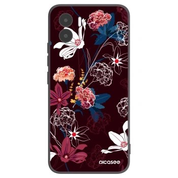 Picasee Xiaomi Redmi A2 Hülle - Schwarzes Silikon - Dark Meadow