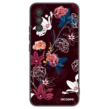 Picasee Samsung Galaxy A04s A047F Hülle - Schwarzes Silikon - Dark Meadow