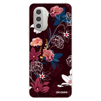 Picasee Motorola Moto G51 Hülle - Transparentes Silikon - Dark Meadow