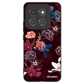 Picasee Xiaomi 14 Pro Hülle - Schwarzes Silikon - Dark Meadow
