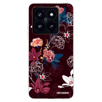 Picasee Xiaomi 14 Pro Hülle - Transparentes Silikon - Dark Meadow