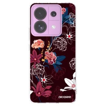 Picasee Xiaomi Redmi Note 13 Pro 5G Hülle - Transparentes Silikon - Dark Meadow