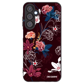 Picasee Samsung Galaxy A25 A256B 5G Hülle - Schwarzes Silikon - Dark Meadow
