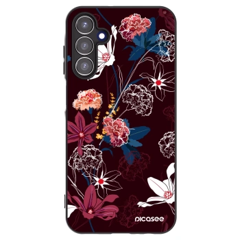 Picasee Samsung Galaxy A15 A155F 4G Hülle - Schwarzes Silikon - Dark Meadow