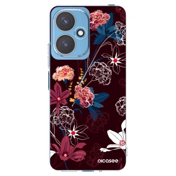 Picasee Xiaomi Redmi 13C 5G Hülle - Transparentes Silikon - Dark Meadow