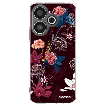 Picasee Xiaomi Redmi 13 4G Hülle - Transparentes Silikon - Dark Meadow