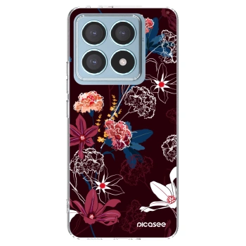 Picasee Xiaomi 14T Pro Hülle - Transparentes Silikon - Dark Meadow