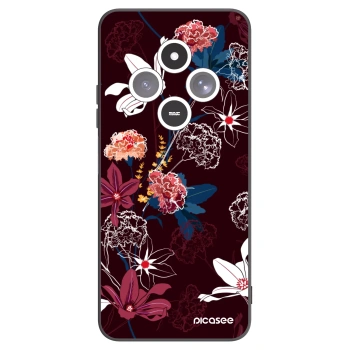 Picasee Xiaomi Redmi 14C Hülle - Schwarzes Silikon - Dark Meadow