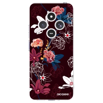 Picasee Xiaomi Redmi 14C Hülle - Transparentes Silikon - Dark Meadow