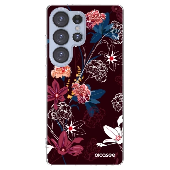 Picasee Samsung Galaxy S25 Ultra 5G Hülle - Transparentes Silikon - Dark Meadow