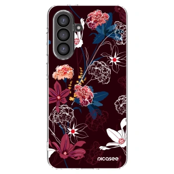 Picasee Samsung Galaxy A36 5G Hülle - Transparentes Silikon - Dark Meadow