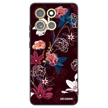 Picasee Motorola Moto G86 5G Hülle - Schwarzes Silikon - Dark Meadow