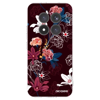 Picasee Xiaomi Redmi Note 15 Pro+ Hülle - Transparentes Silikon - Dark Meadow