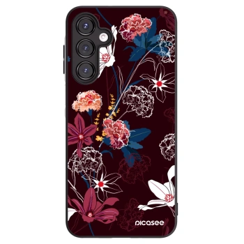 Picasee Samsung Galaxy A16 4G Hülle - Schwarzes Silikon - Dark Meadow