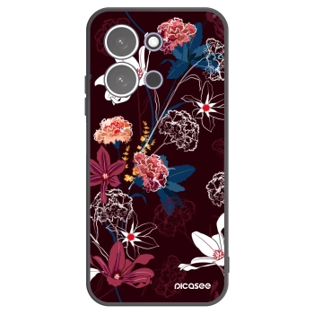 Picasee Xiaomi Redmi 15C 5G Hülle - Schwarzes Silikon - Dark Meadow