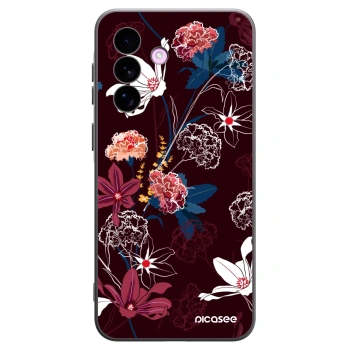 Picasee Samsung Galaxy A57 5G Hülle - Schwarzes Silikon - Dark Meadow