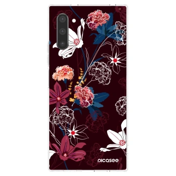 Picasee Samsung Galaxy Note 10 N970F Hülle - Transparentes Silikon - Dark Meadow