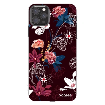 Picasee Apple iPhone 11 Pro Max Hülle - Transparentes Silikon - Dark Meadow