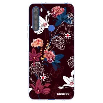 Picasee Xiaomi Redmi Note 8T Hülle - Transparentes Silikon - Dark Meadow