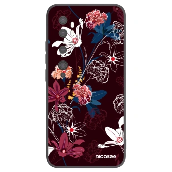 Picasee Xiaomi Mi Note 10 (Pro) Hülle - Schwarzes Silikon - Dark Meadow