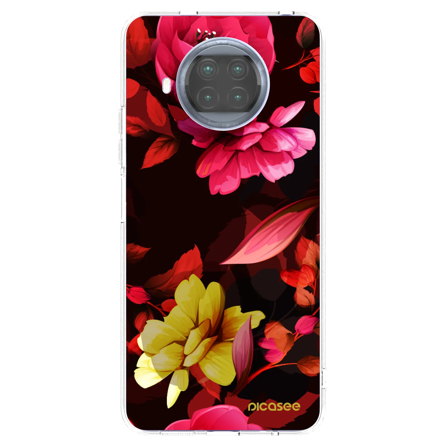 Picasee Xiaomi Mi 10T Lite Hülle - Transparentes Silikon - Dark Peonny