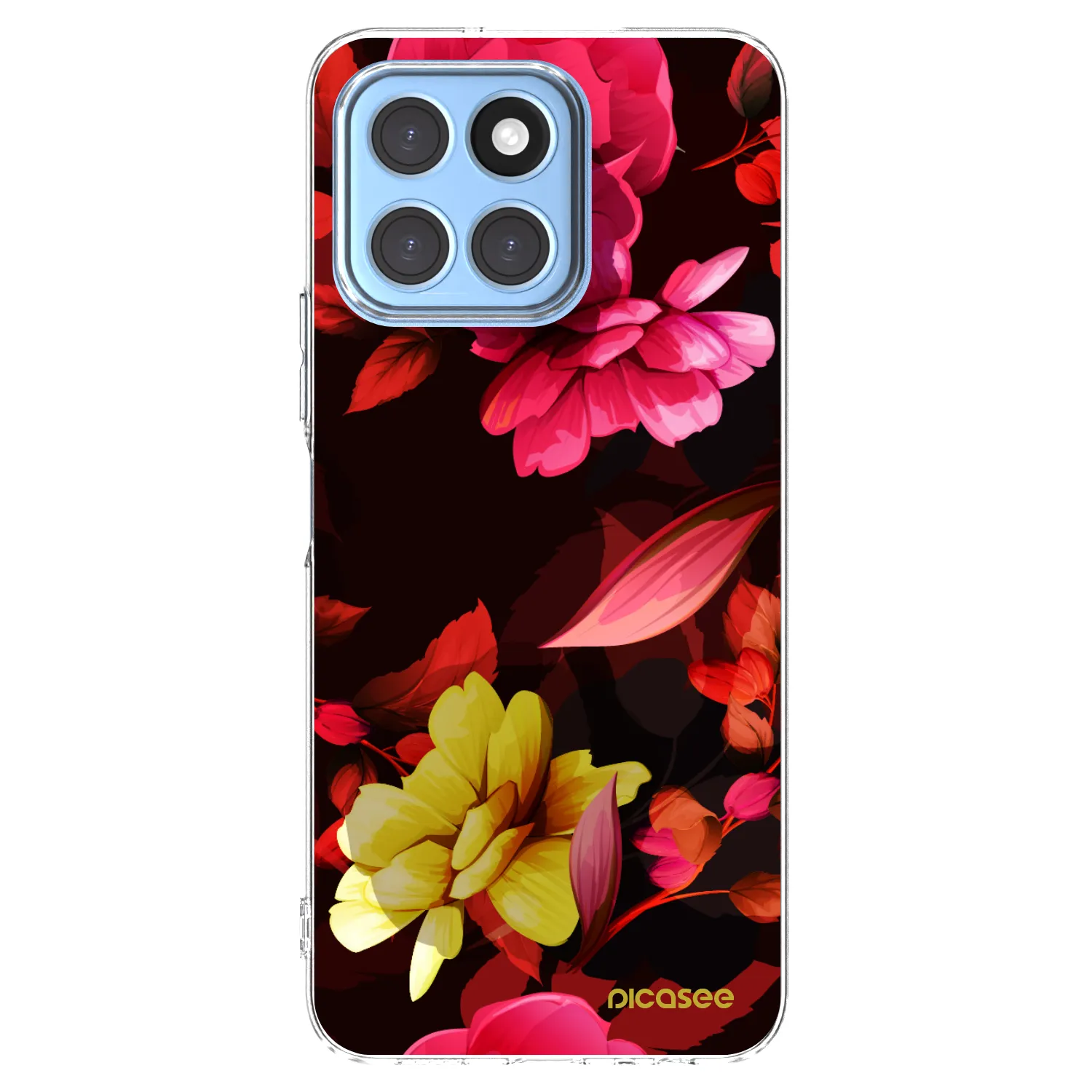 Picasee Honor X6 Hülle - Transparentes Silikon - Dark Peonny