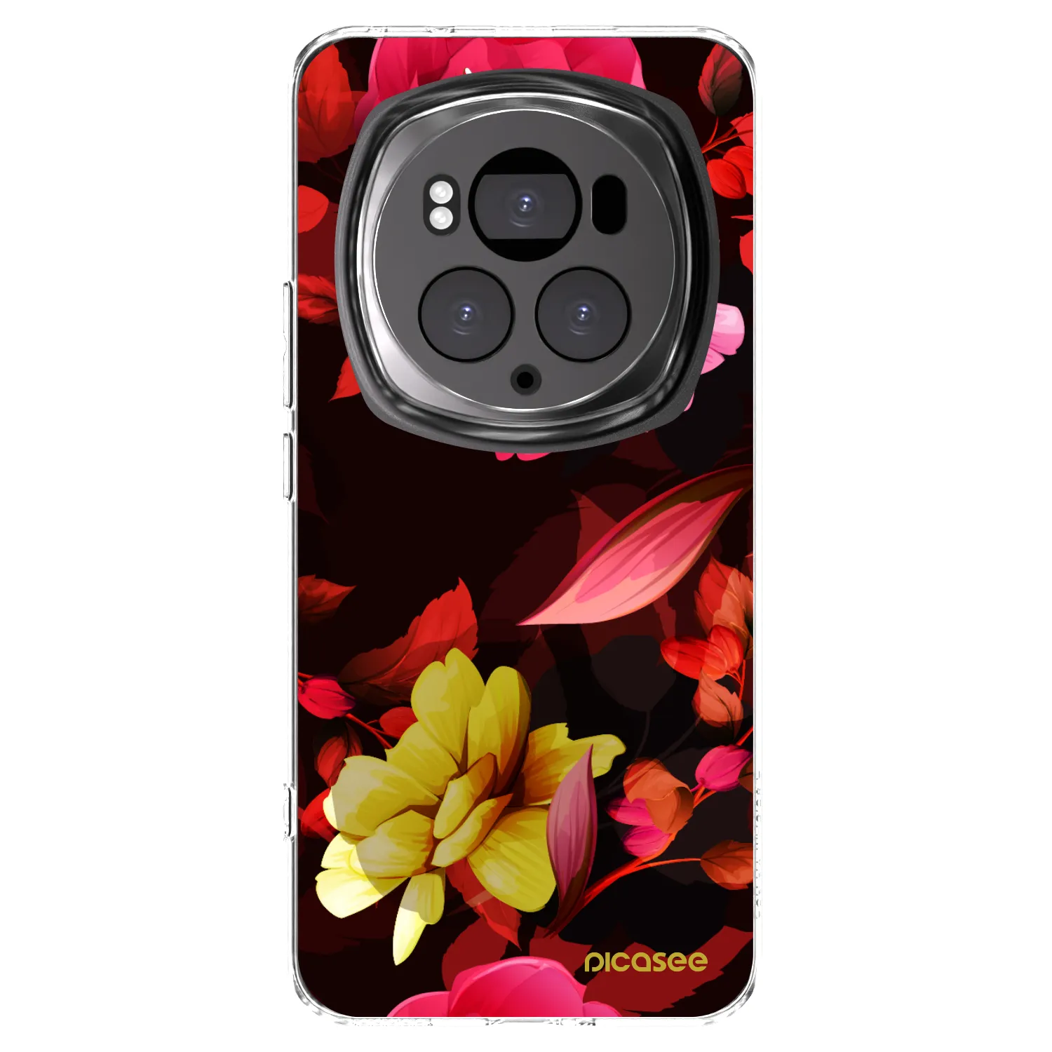 Picasee Honor Magic6 Pro Hülle - Transparentes Silikon - Dark Peonny