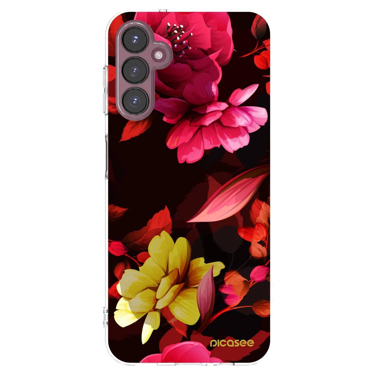 Picasee Samsung Galaxy A05s A057G Hülle - Transparentes Silikon - Dark Peonny