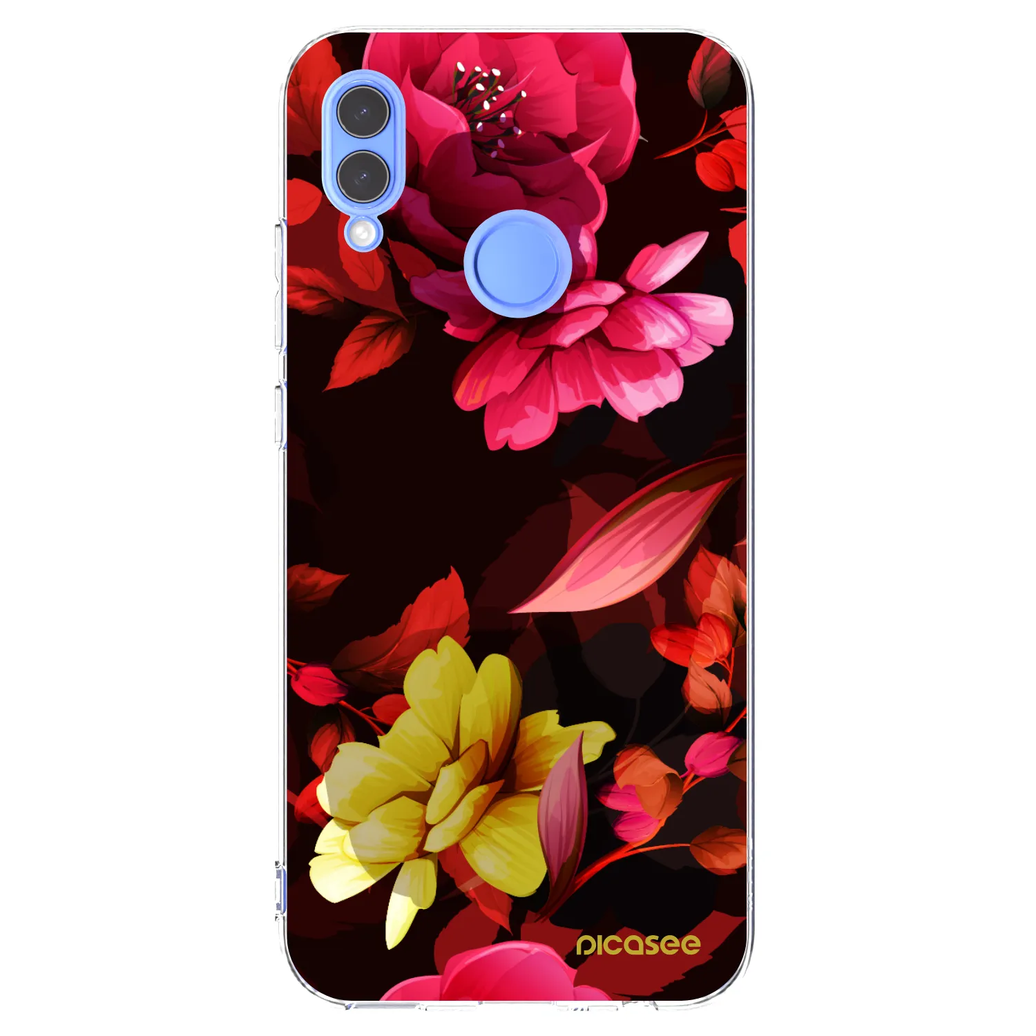 Picasee Huawei P Smart 2019 Hülle - Transparentes Silikon - Dark Peonny