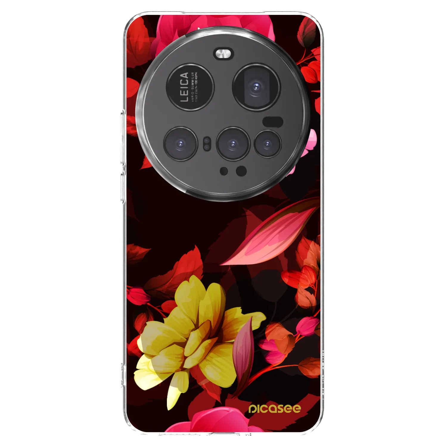 Picasee Xiaomi 15 Ultra Hülle - Transparentes Silikon - Dark Peonny