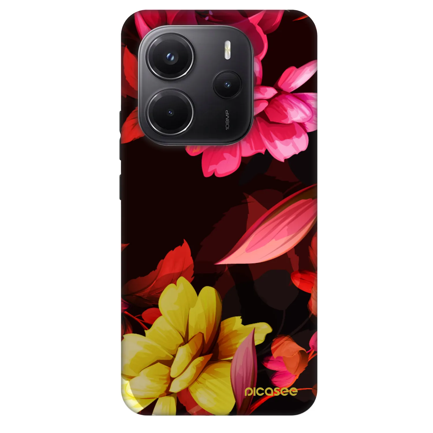 Picasee Fashion Case für Xiaomi Redmi Note 14 5G - Dark Peonny