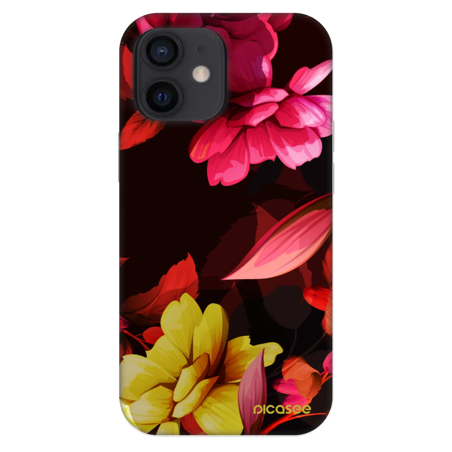 Picasee Fashion Case für Apple iPhone 12 mini - Dark Peonny