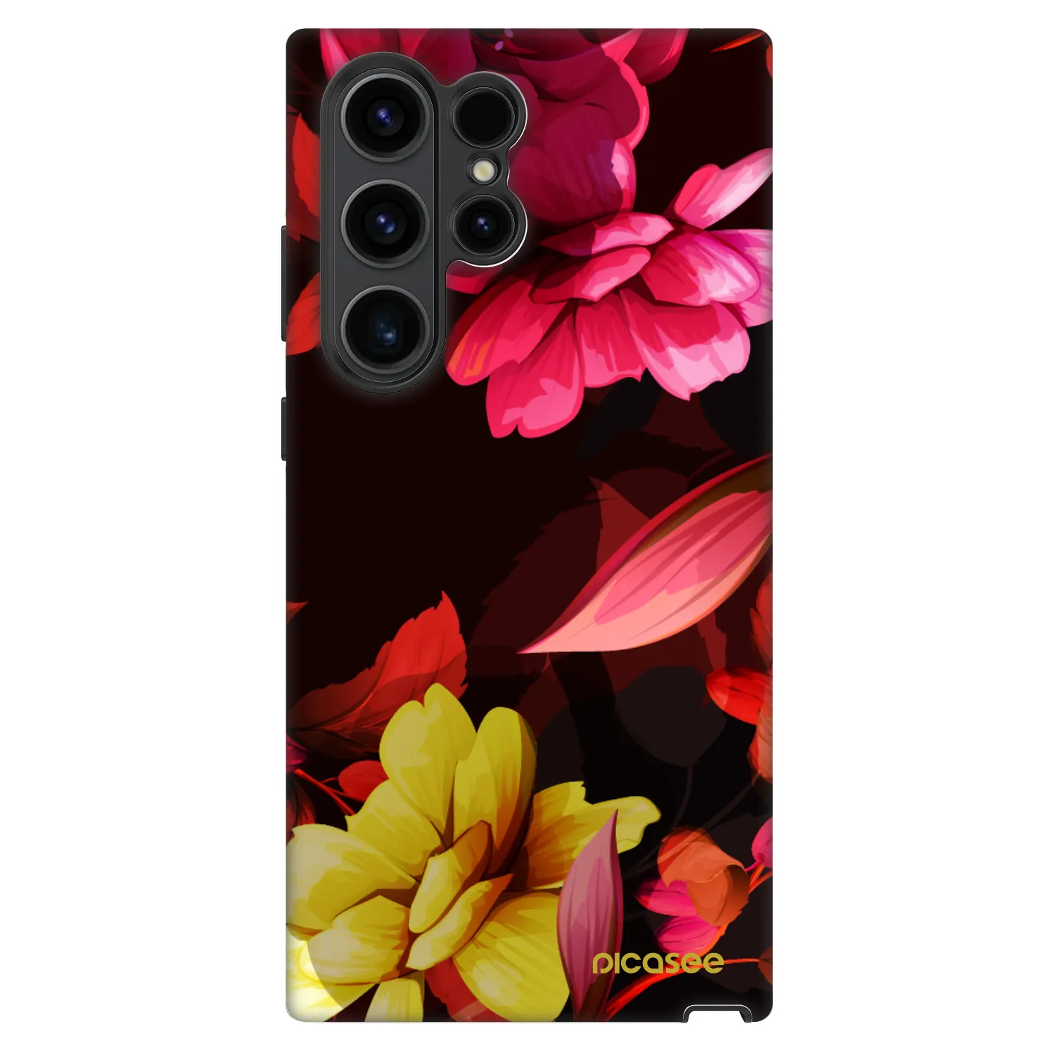 Picasee Fashion Case für Samsung Galaxy S23 Ultra 5G - Dark Peonny