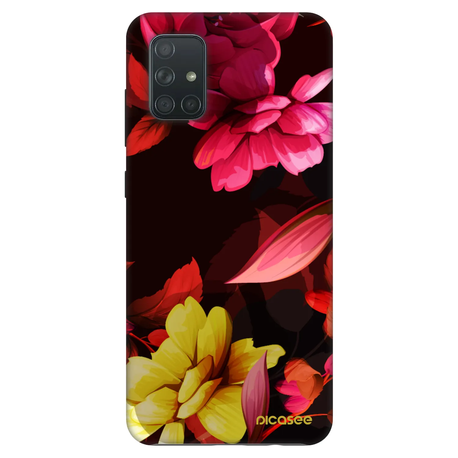 Picasee Fashion Case für Samsung Galaxy A71 A715F - Dark Peonny