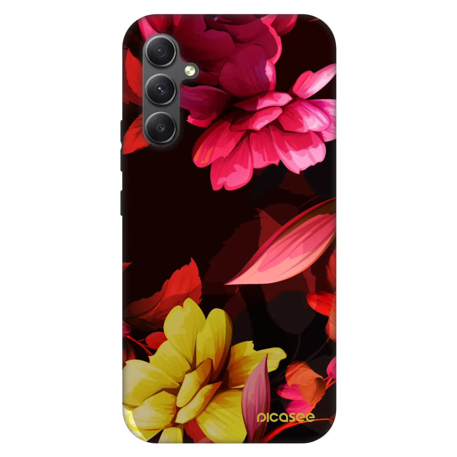 Picasee Fashion Case für Samsung Galaxy A34 5G A346B - Dark Peonny