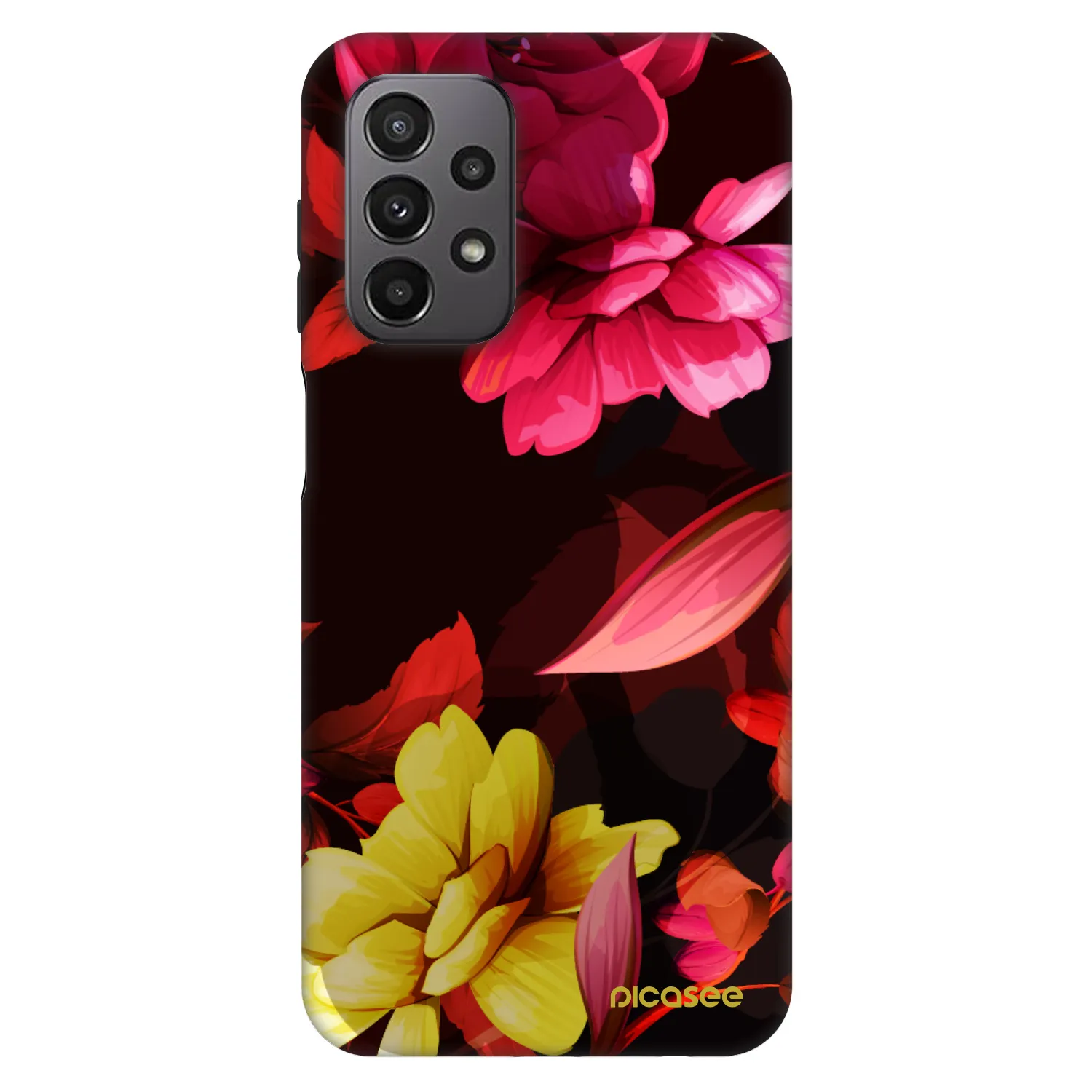 Picasee Fashion Case für Samsung Galaxy A23 A235F 4G - Dark Peonny