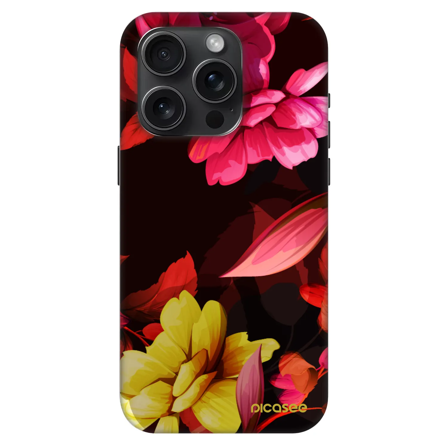 Picasee Fashion Case MagSafe für Apple iPhone 15 Pro - Dark Peonny