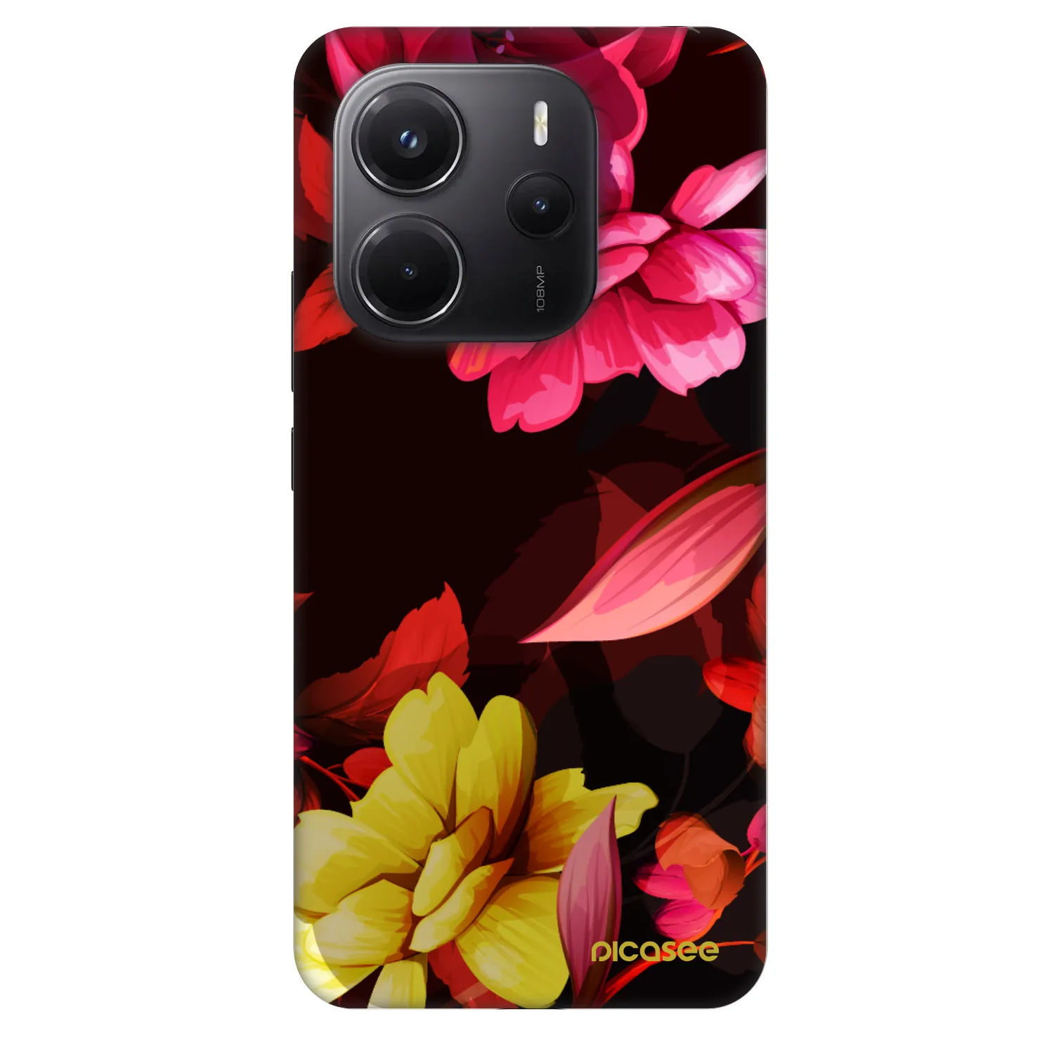 Picasee Fashion Case für Xiaomi Redmi Note 14 4G - Dark Peonny