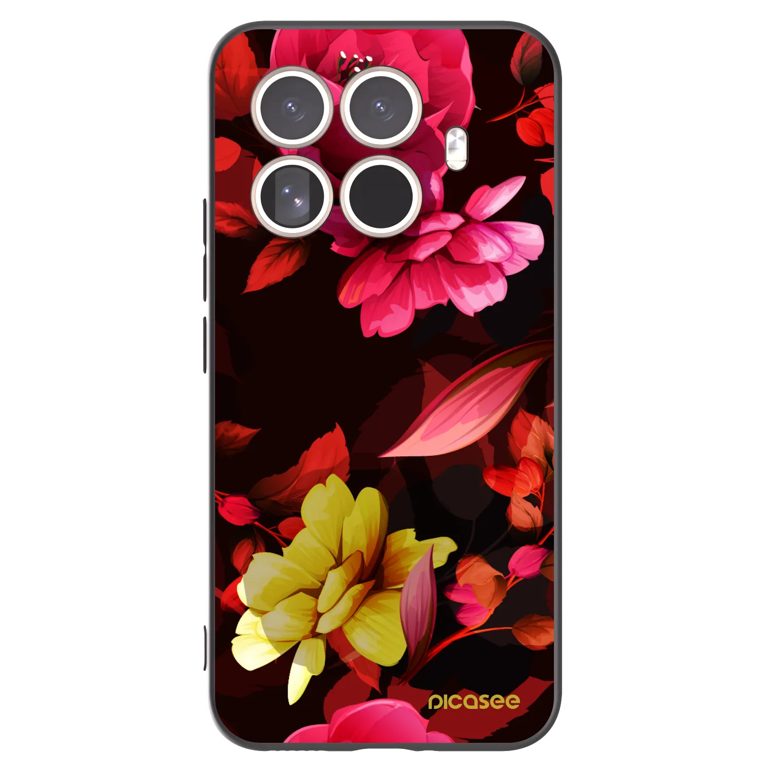 Picasee Xiaomi 15T Pro Hülle - Schwarzes Silikon - Dark Peonny